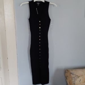 Black midi dress